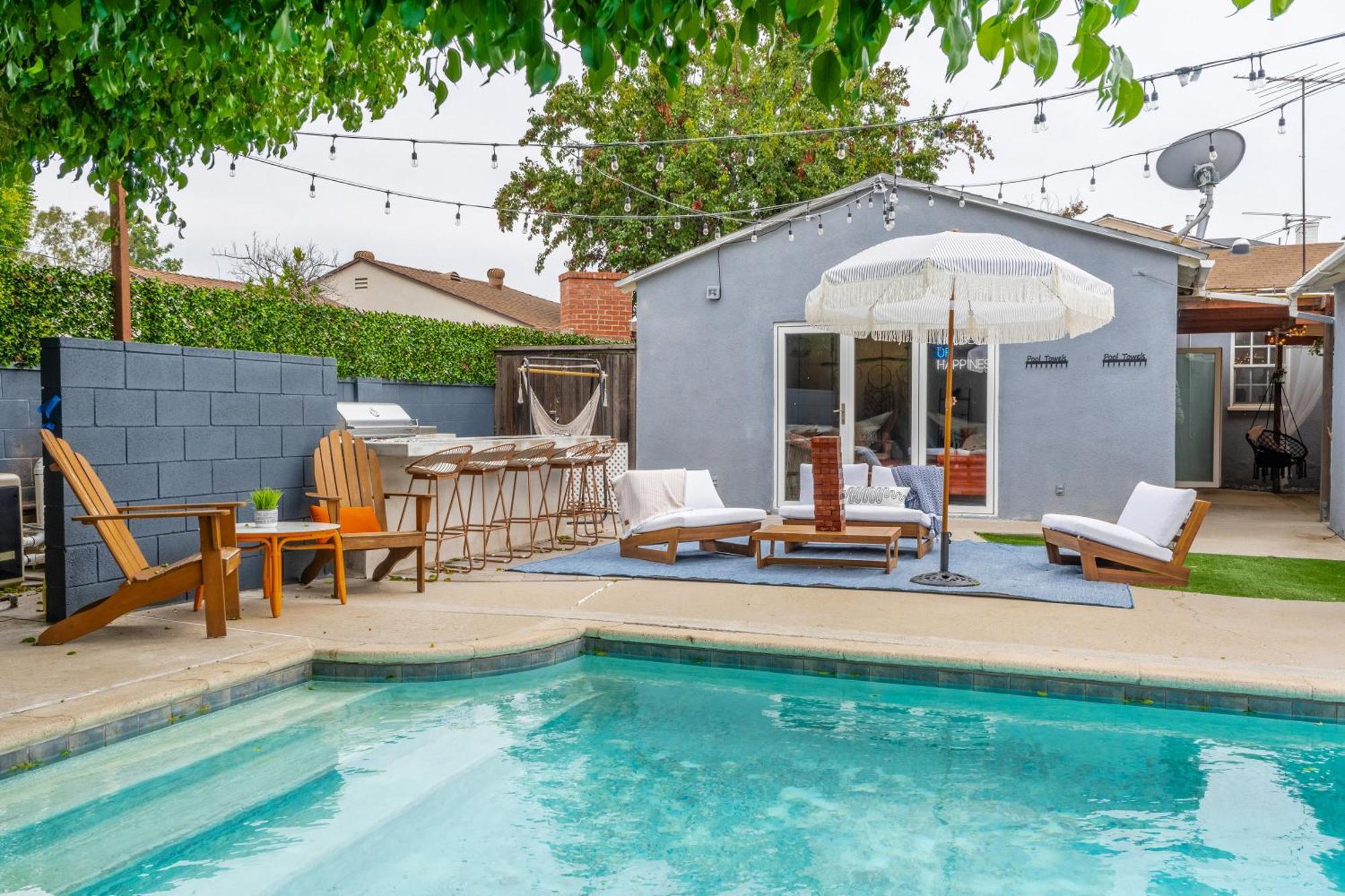 Angel&Rose Universal Hollywood Heated Pool House King Bed لوس أنجلوس المظهر الخارجي الصورة