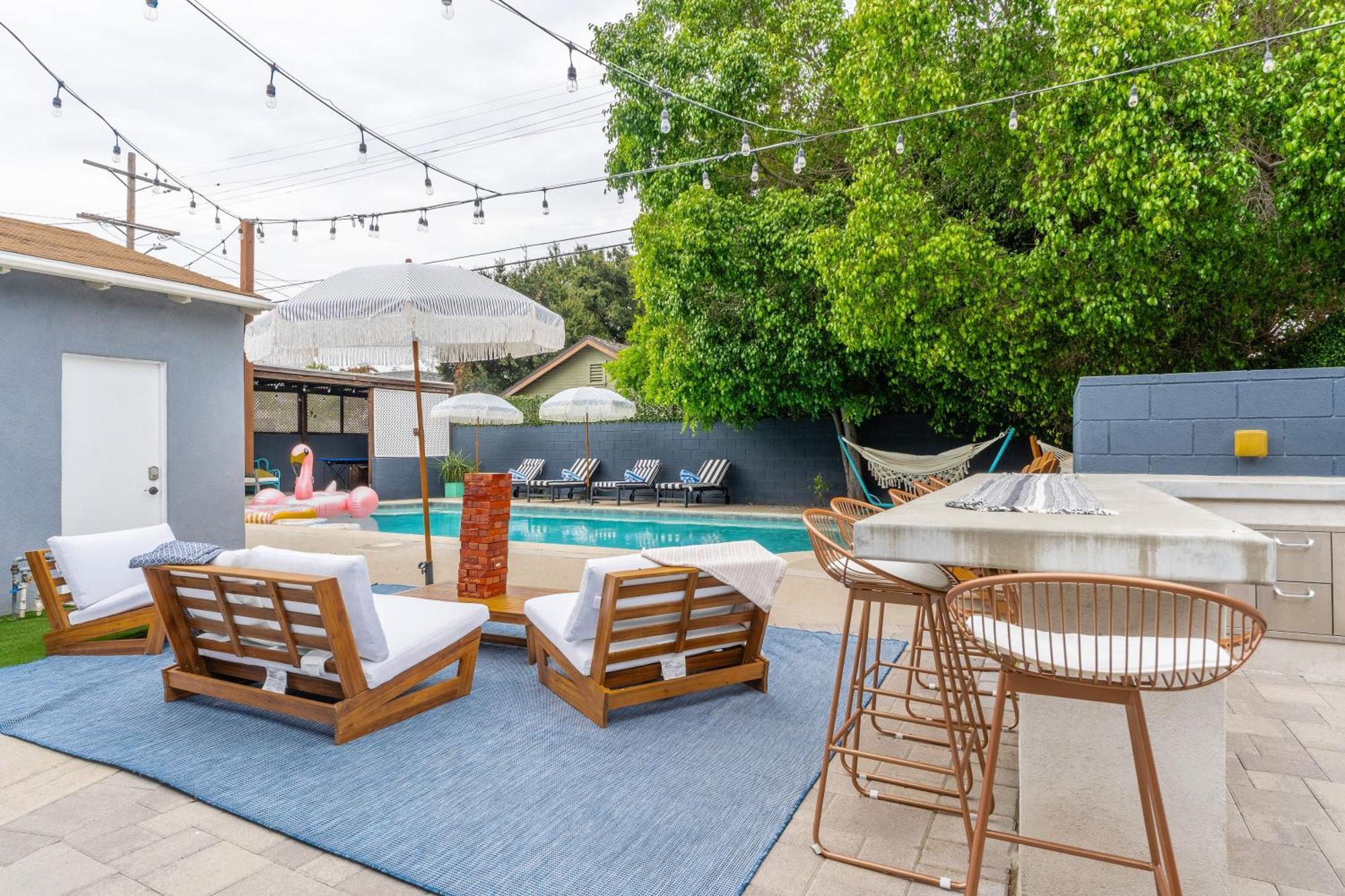 Angel&Rose Universal Hollywood Heated Pool House King Bed لوس أنجلوس المظهر الخارجي الصورة