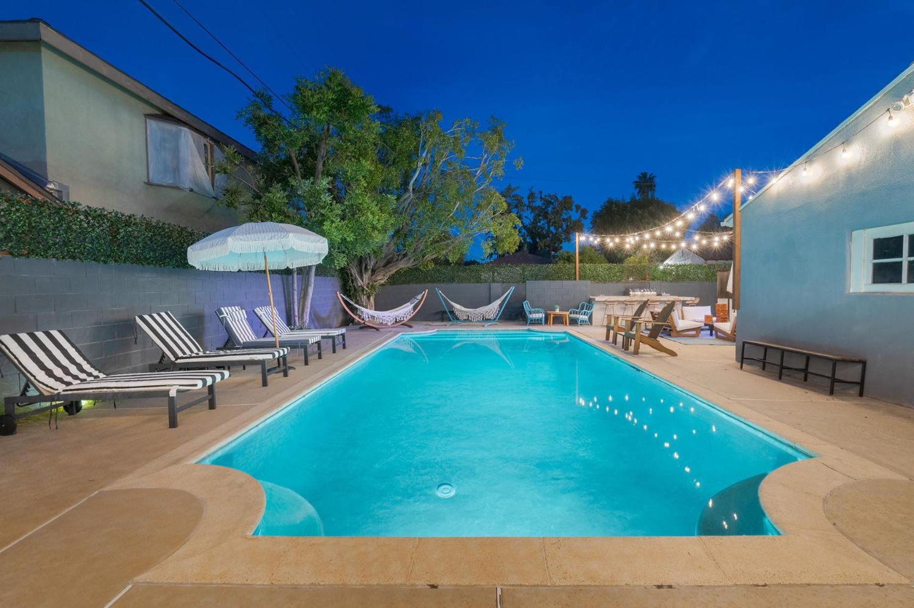 Angel&Rose Universal Hollywood Heated Pool House King Bed لوس أنجلوس المظهر الخارجي الصورة